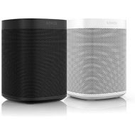 Sonos One Smart Speaker Set WLAN Multiroom Speaker with Alexa, Airplay, Streaming white/black