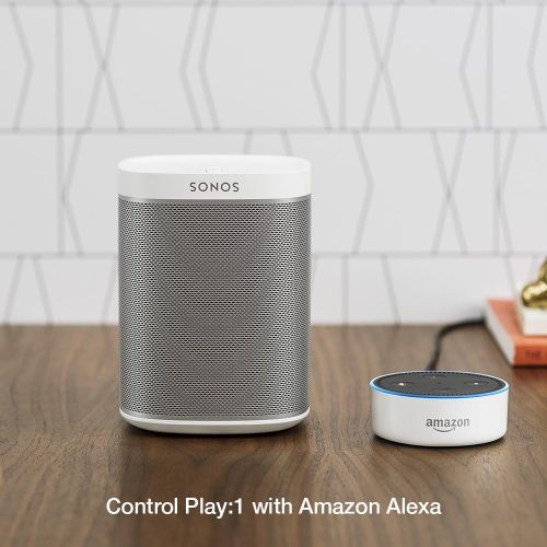 소노스 Sonos Original Play:1 - Compact Wireless Speaker for streaming music. Compatible with Alexa devices for voice control. (metallic black)