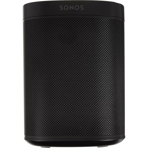 소노스 Four Room Set with all-new Sonos One - Smart Speaker with Alexa voice control built-In. Compact size with incredible sound for any room. (Black)