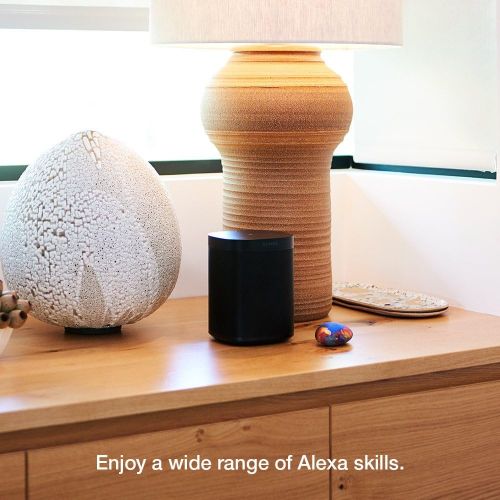 소노스 Three Room Set with all-new Sonos One - Smart Speaker with Alexa voice control built-In. Compact size with incredible sound for any room. (Black)