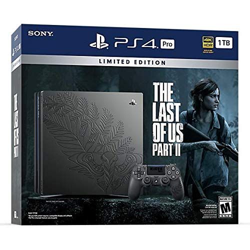  SONY Playstation 4 Pro PlayStation 4 Pro 1TB Limited Edition The Last of Us Part 2 Console Bundle - Black