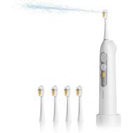 SOOCAS Flossing Electric Toothbrush for Adults, Sonic Electric Toothbrush with Water Flosser, Effective Cleaning 40% More of Teeth Surface,IPX8 Waterproof