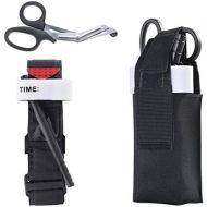 [아마존베스트]Tourniquet+Trauma Shear+Tourniquet Holder,First Aid Kit for Car Vehicle Outdoor Tactical SWAT Trauma Kit Stop The Bleed, One Hand Self Application by SOONHUA