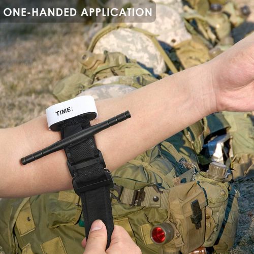  [아마존베스트]Tourniquet+Trauma Shear+Tourniquet Holder,First Aid Kit for Car Vehicle Outdoor Tactical SWAT Trauma Kit Stop The Bleed, One Hand Self Application by SOONHUA