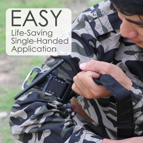  [아마존베스트]First Aid Kit Tourniquets,SOONHUA Tactical Life Saving Hemorrhage Control Trauma Kit Medical Emergency Kit for Military SWAT Outdoor Car Hiking Camping Travel(3-Pack)