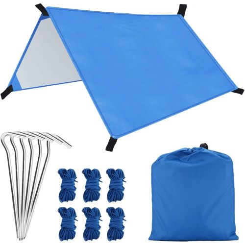  SOONHUA Beach Tent Pergola Mat Super Light Large Tent for Outdoor Portable Lightweight Waterproof Rain Tarp Fly Tent Tarp Shelter