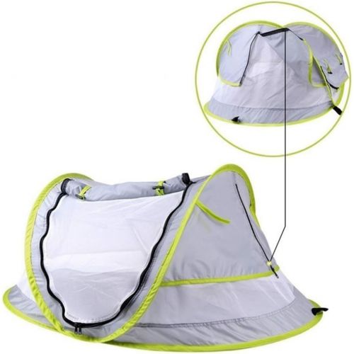  SOONHUA Portable Waterproof Baby Travel Tent Bed Baby with Sun Shelter Tent Pop Up Beach Tent Play Tent with 3 Pegs Picnic Beach Garden Home