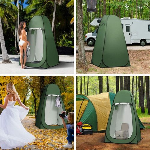  SOONHUA Dressing Shower Tent with Fully-Automatic Quick-Open Folding Waterproof Multiple-Use Tent for Outdoor Camping Beach Toilet Shower Changing Dressing Room Tent