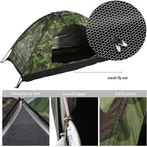  SOONHUA Camouflage Tent Windproof Waterproof Digital Hiking Tent for Outdoor Camping Climbing Tent Use