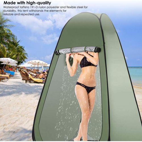  SOONHUA Dressing Shower Tent with Fully-Automatic Quick-Open Folding Waterproof Multiple-Use Tent for Outdoor Camping Beach Toilet Shower Changing Dressing Room Tent