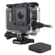 SOONSUN Side Open Protective Skeleton Housing Case for GoPro Hero 5 6 7 Black Hero (2018) Cameras - Includes Quick Release Buckle, Thumb Screw, Lens Cap