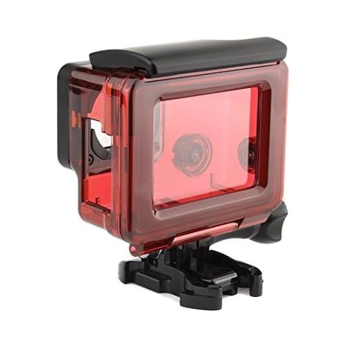  SOONSUN Skeleton Housing Case for GoPro Hero 4, Hero 3+, Hero 3 Cameras, Side Open Housing with LCD Touch Backdoor Allows Charging Camera Without Removing The Housing Case - Transp