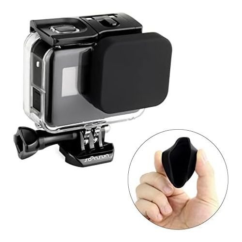  SOONSUN Side Open Protective Skeleton Housing Case for GoPro Hero 5 6 7 Black Hero (2018) Cameras - Includes Quick Release Buckle, Thumb Screw, Lens Cap