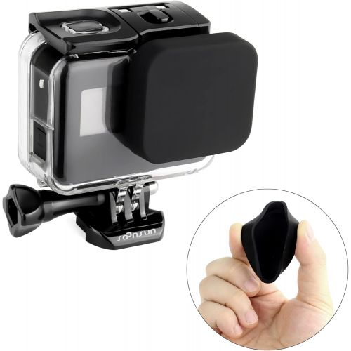  SOONSUN Side Open Protective Skeleton Housing Case for GoPro Hero 5 6 7 Black Hero (2018) Cameras - Includes Quick Release Buckle, Thumb Screw, Lens Cap