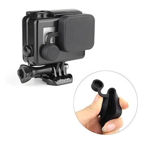  SOONSUN Blackout Standard Housing Case with LCD Touch Backdoor for GoPro Hero 4 3+ 3 Black Silver Action Camera