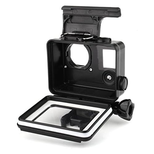  SOONSUN Blackout Standard Housing Case with LCD Touch Backdoor for GoPro Hero 4 3+ 3 Black Silver Action Camera