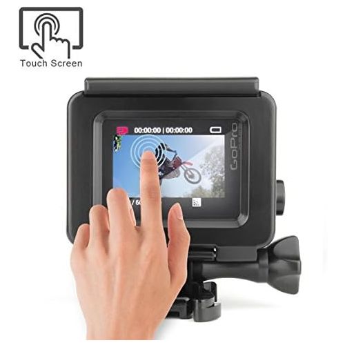  SOONSUN Blackout Standard Housing Case with LCD Touch Backdoor for GoPro Hero 4 3+ 3 Black Silver Action Camera