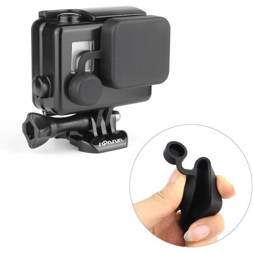  SOONSUN Blackout Standard Housing Case with LCD Touch Backdoor for GoPro Hero 4 3+ 3 Black Silver Action Camera