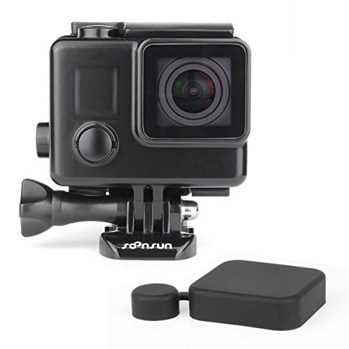  SOONSUN Blackout Waterproof Housing Case for GoPro Hero4 Hero3+ Hero 4 3 Camera - 35 Meters Underwater Photography