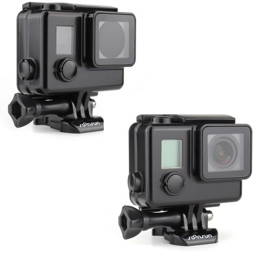  SOONSUN Blackout Waterproof Housing Case for GoPro Hero4 Hero3+ Hero 4 3 Camera - 35 Meters Underwater Photography