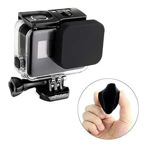  SOONSUN Waterproof Housing Case for GoPro Hero 7/6/5 Black Hero (2018), 45 Meters Underwater Protective Diving Housing Shell Case with Bracket Accessories for GoPro HERO7 HERO6 HER