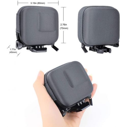  SOONSUN Mini Hard Carrying Case for GoPro Hero 5 6 7 Black, Portable Semi-Rigid Shell Travel Storage Case Bag for GoPro Hero 5 6 7 Black Cameras