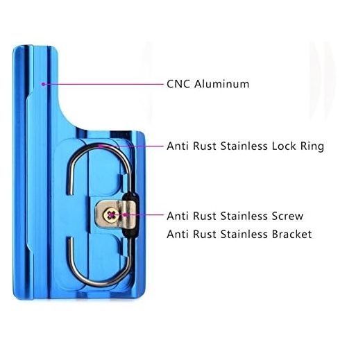  SOONSUN Aluminum Replacement Latch Rear Snap Lock Buckle for GoPro Hero 4 Hero 3+ Hero4 Camera Standard Waterproof Skeleton Housing (Blue)