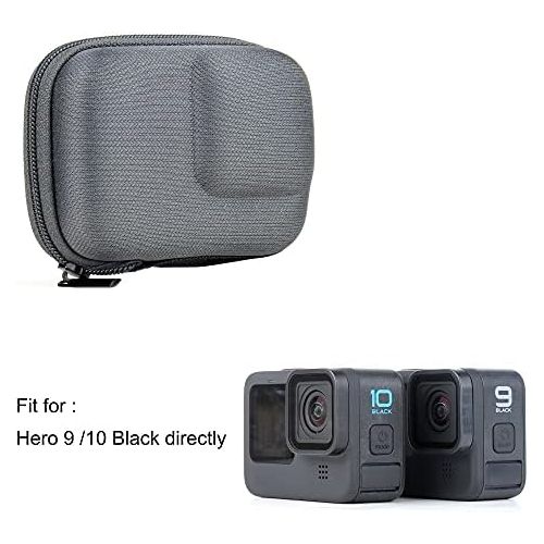  SOONSUN Portable Hard Carrying Case Bag for GoPro Hero 10 9 Black, Mini Semi-rigid Shell Protective Case Bag for GoPro HERO10 HERO9 Black Camera