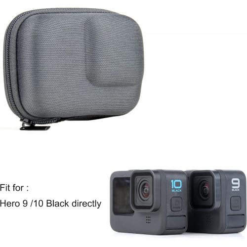  SOONSUN Portable Hard Carrying Case Bag for GoPro Hero 10 9 Black, Mini Semi-rigid Shell Protective Case Bag for GoPro HERO10 HERO9 Black Camera