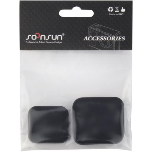  SOONSUN Silicone Lens Cap Cover Kit for GoPro Hero 5 6 7 Black Hero(2018) Camera and Housing Case ( Included 2 x Lens Caps for Hero5 6 7 Black Camera and Housing )
