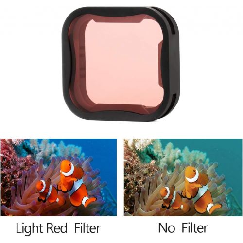  SOONSUN ND8 Filter + Light Red Snorkel Filter + Magenta Filter Kit for GoPro Hero 5 6 7 Black Hero (2018) Action Cameras - Color Correction Above and Below Water