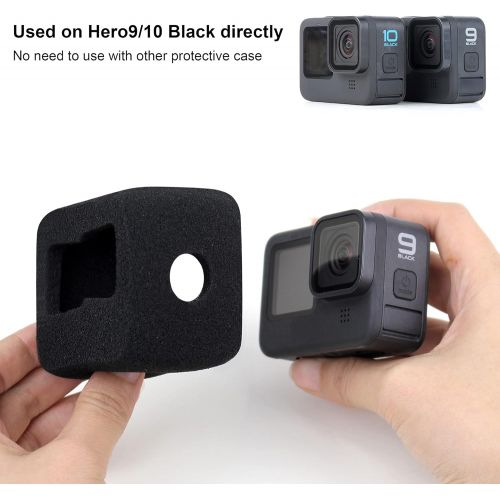  SOONSUN Windslayer Cover for GoPro Hero 10 / Hero 9 Black Camera Housing Frame Case Video Noise Reduction Accessory