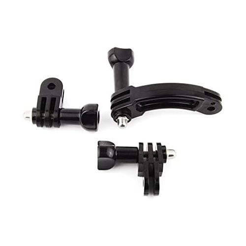  SOONSUN Curved Extension Arm Mount + 90 Degree Rotary Connector Chain for GoPro Hero 9, 8, 7, 6, 5, Session, 4, 3+, 3, 2, 1 Cameras