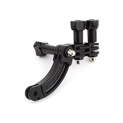  SOONSUN Curved Extension Arm Mount + 90 Degree Rotary Connector Chain for GoPro Hero 9, 8, 7, 6, 5, Session, 4, 3+, 3, 2, 1 Cameras