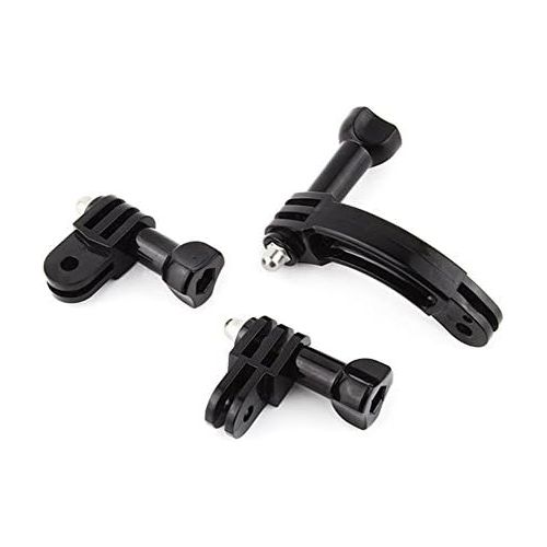  SOONSUN Curved Extension Arm Mount + 90 Degree Rotary Connector Chain for GoPro Hero 9, 8, 7, 6, 5, Session, 4, 3+, 3, 2, 1 Cameras