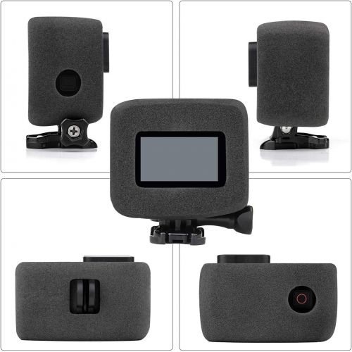  SOONSUN Windslayer Cover for GoPro Hero 5 6 7 Black White Silver Camera Housing Frame Case Video Noise Reduction Accessory