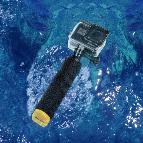  SOONSUN Waterproof Floating Hand Grip for GoPro Hero 10, 9, 8, 7, 6, 5, 4, 3, 2, Hero Session, Fusion, Max, AKASO, SJCAM, DJI Osmo Action Camera Handler and Handle Mount Accessorie