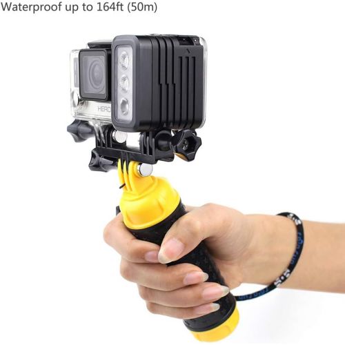  SOONSUN Diving Light High Power Rechargeable Dimmable Waterproof LED Video Light Fill Night Light for GoPro Max Hero 9/8/7/5/6/5/4/3+/3/2 Fusion Session SJCAM AKASO Yi DJI OSMO Act