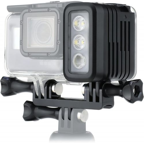  SOONSUN Diving Light High Power Rechargeable Dimmable Waterproof LED Video Light Fill Night Light for GoPro Max Hero 9/8/7/5/6/5/4/3+/3/2 Fusion Session SJCAM AKASO Yi DJI OSMO Act