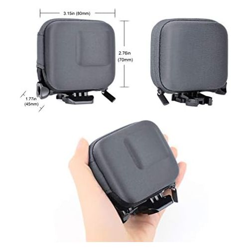  SOONSUN Mini Hard Carrying Case for GoPro Hero 5 6 7 Black, Portable Semi-Rigid Shell Travel Storage Case Bag for GoPro Hero 5 6 7 Black Cameras