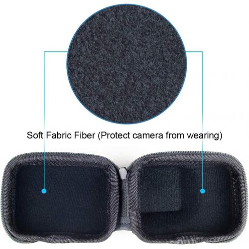  SOONSUN Portable Hard Carrying Case Bag for GoPro Hero 10 9 Black, Mini Semi-rigid Shell Protective Case Bag for GoPro HERO10 HERO9 Black Camera