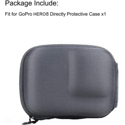  SOONSUN Portable Mini Hard Carrying Case for GoPro Hero 8 Black, Semi-Rigid Shell Protective Carrying Case Travel Storage Bag for GoPro Hero 8 Black Camera