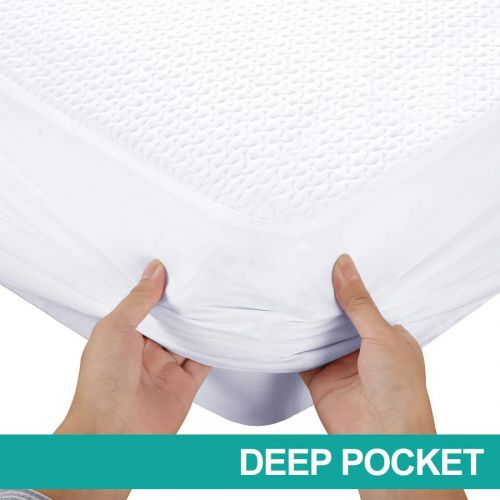  [아마존 핫딜] SOPAT Queen Mattress Protector 100% Waterproof Mattress Pad Cover,3D Air Fabric,Breathable Smooth Soft Cover