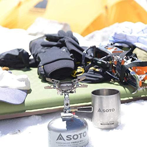  SOTO AeroMug Ultra-Light & Non-Corrosive Titanium Mug (Titanium, 450ml)