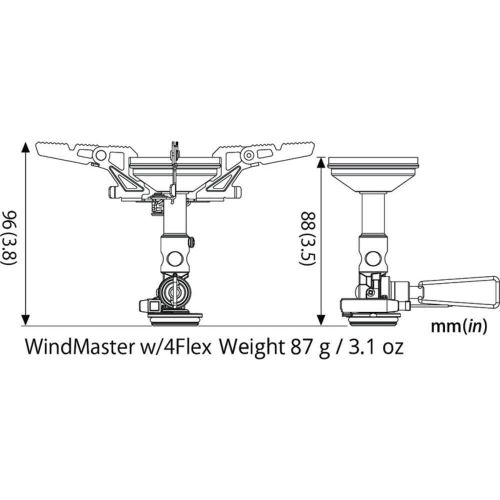  SOTO WindMaster Stove w/Micro Regulator w/4Flex