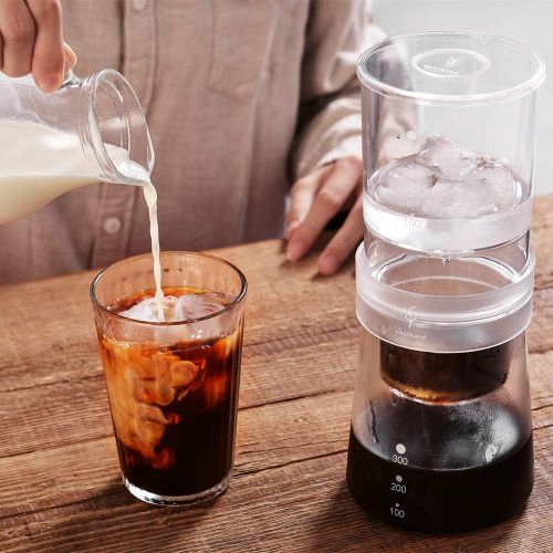  Soulhand Cold Brew Kaffeemaschine, einstellbare Rate Eis Tropf Tropfer Glas Dutch Style Eis Tropf Kaffeemaschine fuer kalten Kaffee, eine neue Art von Kaffee