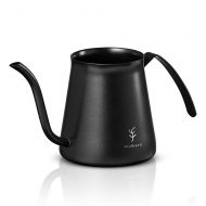 Soulhand Long Narrow Spout Coffee Pot Mini Pour Over Kettle Gooseneck Spout 304 Stainless Steel Coffee Kettle 12oz Perfect for Drip Bag Coffee Pour-Over or Loose Tea