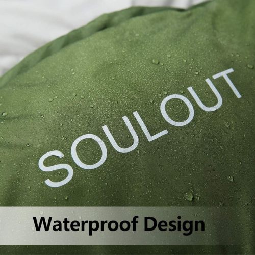  SOULOUT Sleeping Bag,3-4 Seasons Warm Cold Weather Lightweight, Portable, Waterproof Sleeping Bag with Compression Sack for Adults & Kids - Indoor & Outdoor: Camping, Backpacking, Hiking
