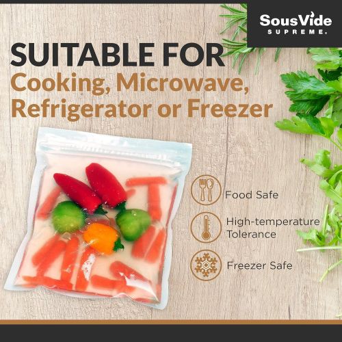  SousVide Supreme Zip Cooking Pouches, Large, SVV-00305