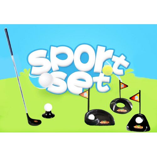  [아마존베스트]Plastic Clubs Golf Pro Set Toy Sports Indoor Game Junior Training 12 PCS